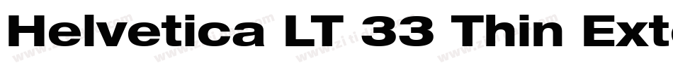 Helvetica LT 33 Thin Extended字体转换